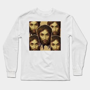 The Holy Face of Jesus Christ on the Via Sacra da Santa Veronica Long Sleeve T-Shirt